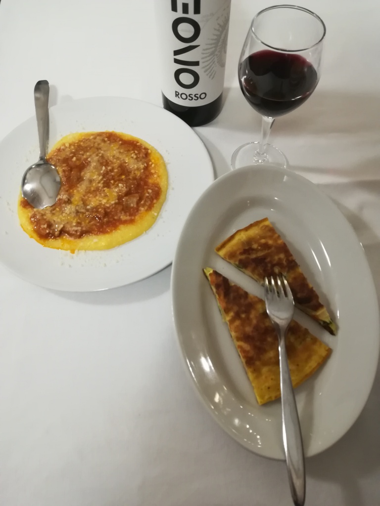 polenta stesa e frittatina